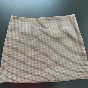 H&M Tan Pencil Mini Skirt for Casual Wear